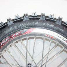 SILVER 90/100 - 14 14" Inch Rear Back Wheel Rim Tyre Tire PIT PRO Dirt Bike