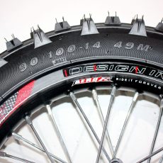 BLACK 90/100 - 14 14" Inch Rear Back Wheel Rim Knoby Tyre Tire PIT PRO Dirt Bike