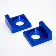 BLUE 15mm Alloy Chain Adjuster Block Tensioner PIT PRO Quad Trail Dirt Bike ATV