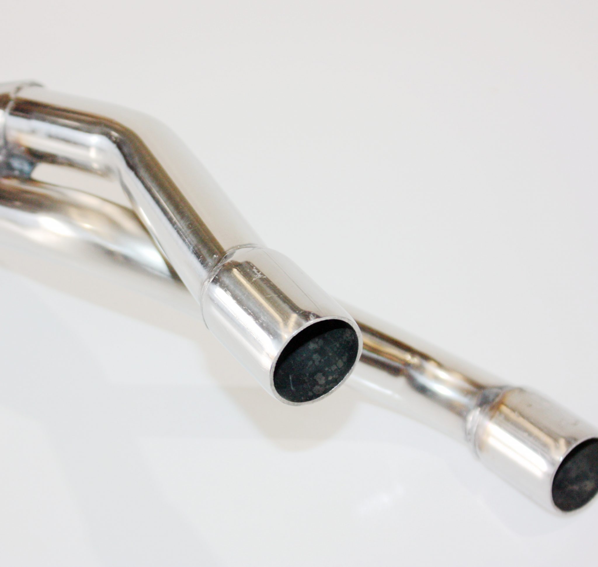 Twin Bigbore Exhaust Pipe With Red Muffler For 125cc 150cc 160cc Pit Bikes & Trail Dirt Bikes