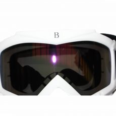 White Full Face Paintball Airsoft Mask Motorcycle Tint Goggle Tactical Detachable