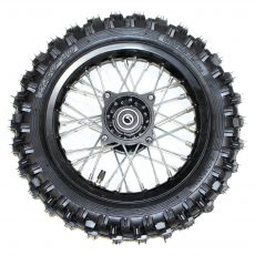 BLACK 2.50 - 10 10" Inch Front Wheel Rim + Knobby Tyre Tire PIT PRO Dirt Bike
