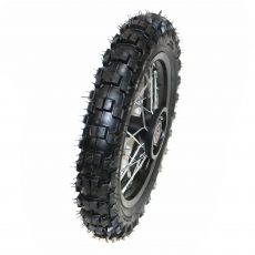 BLACK 2.50 - 10 10" Inch Front Wheel Rim + Knobby Tyre Tire PIT PRO Dirt Bike