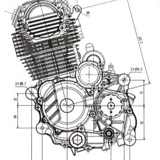 BIG HEAD 250cc Electric Start Air Cooled Manal Clutch Engine Motor PIT DIRT BIKE