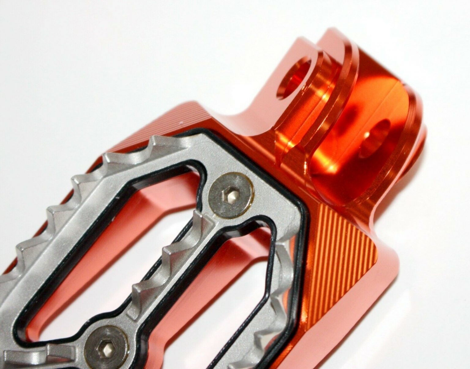 CNC ORANGE Stainless Footpeg Foot Pegs Rest Pedal FX205 65SX MX ...