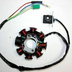 8 Pole Magneto Stator+ Flywheel GY6 125cc 150cc Quad Dirt Scooter Bike ATV Buggy