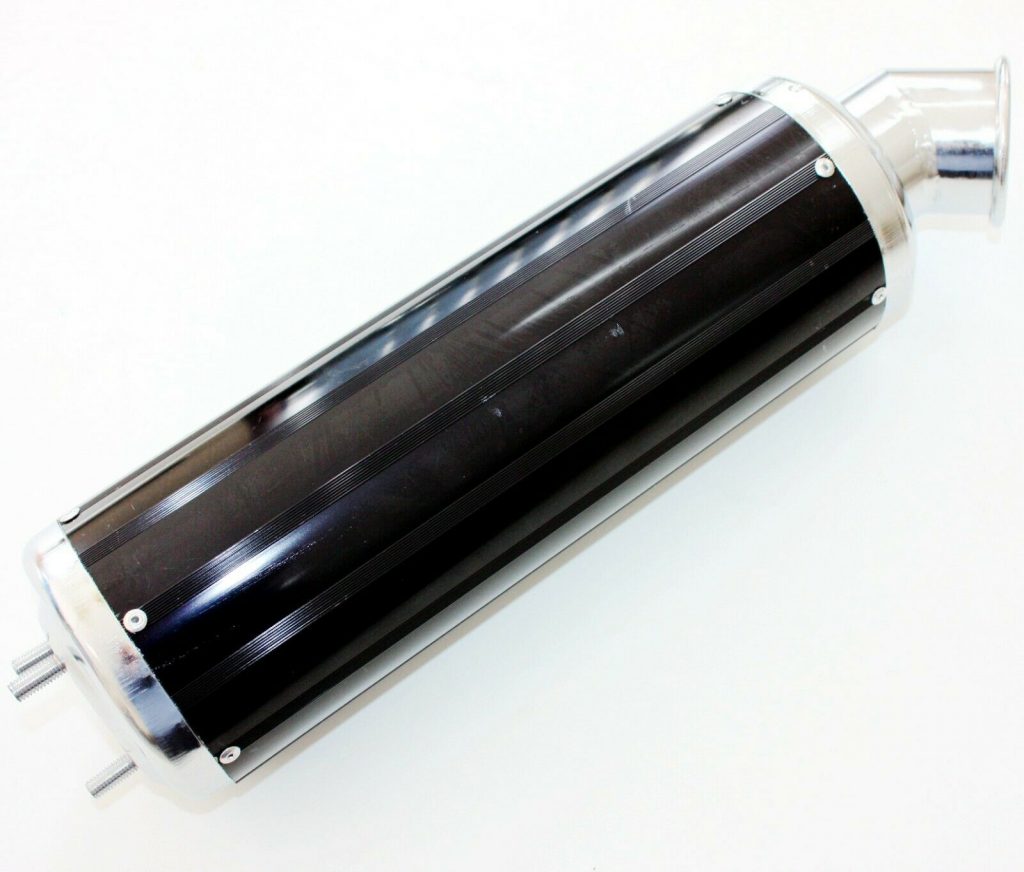 Exhaust Pipe & Silver Alloy Muffler – Fits 150cc 200cc 250cc Quad ATV Dirt Bike Buggy, ZEEB