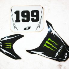 3M 199 MONSTER Decals Graphics Sticker Kit CRF50 Fairing PIT PRO Trail Dirt Bike