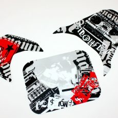 FAMOUS Decals Graphics Sticker Kit CRF50 Style Fairing PIT PRO Trail Dirt Bike