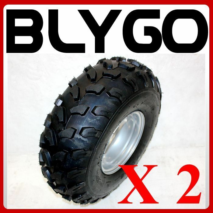 2X 19x7 - 8 8" Inch Front Wheel Rim Tyre Tire 150cc Quad Dirt Bike ATV Buggy